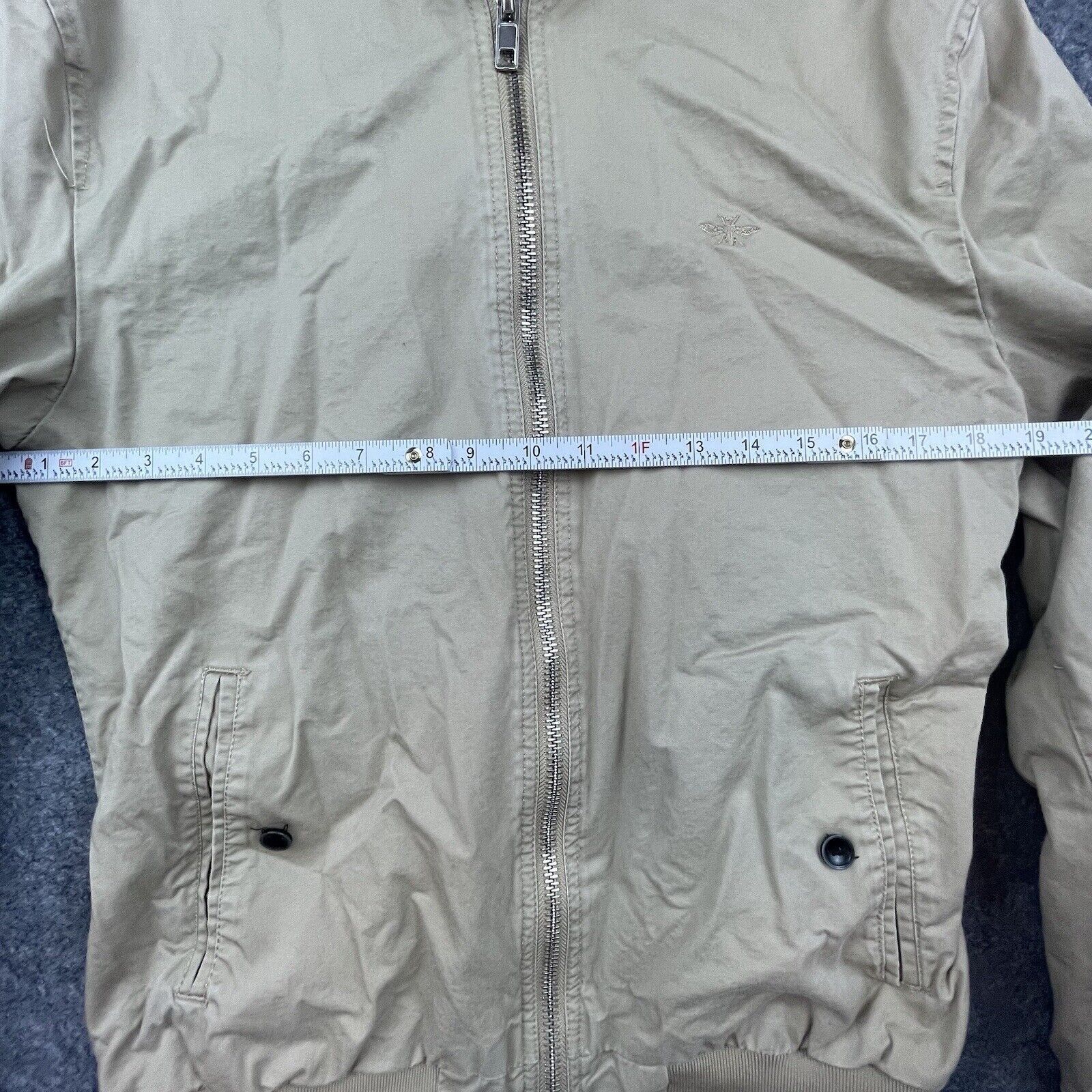 River Island River Island Bomber Jacket Medium Tan Retro Moto Attendant Size US M / EU 48-50 / 2 - 5 Thumbnail