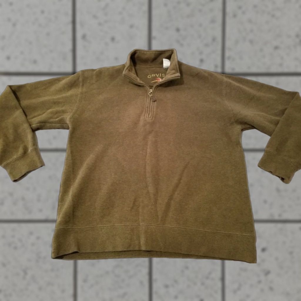 Orvis Orvis Sweater Mens Half Zip Gray Cotton M Medium Pullover Knit Shirt Size US M / EU 48-50 / 2 - 1 Thumbnail