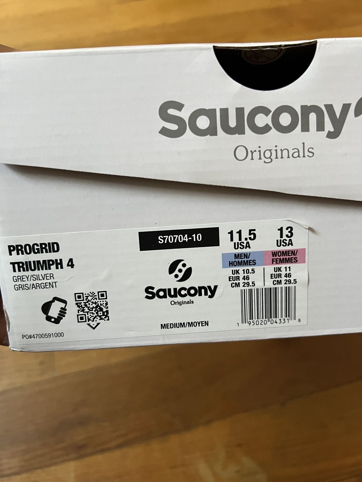 Saucony Saucony Progrid Triumph 4 grey silver Size US 11.5 / EU 44-45 - 5 Thumbnail