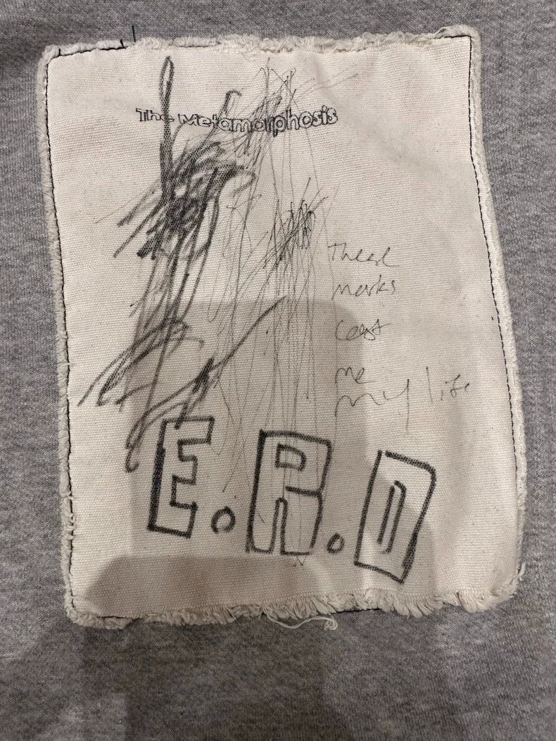 Enfants Riches Deprimes Unique Hand-Painted Gray Hoodie by ERD-2506 Size US XL / EU 56 / 4 - 4 Thumbnail