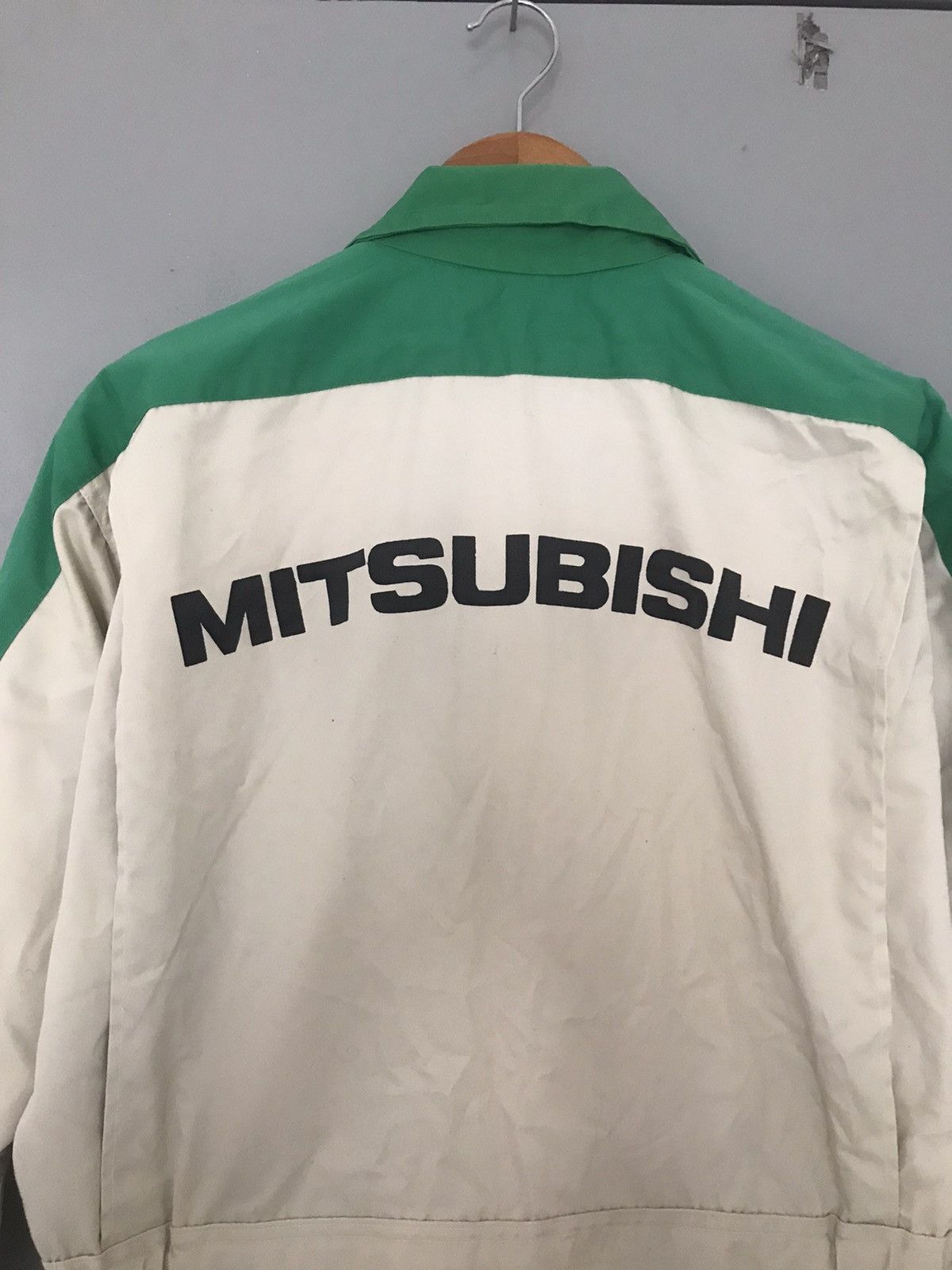 image of Racing Vintage Mitsubishi Coverall Mechanic Suit in Cream, Men's (Size XL)