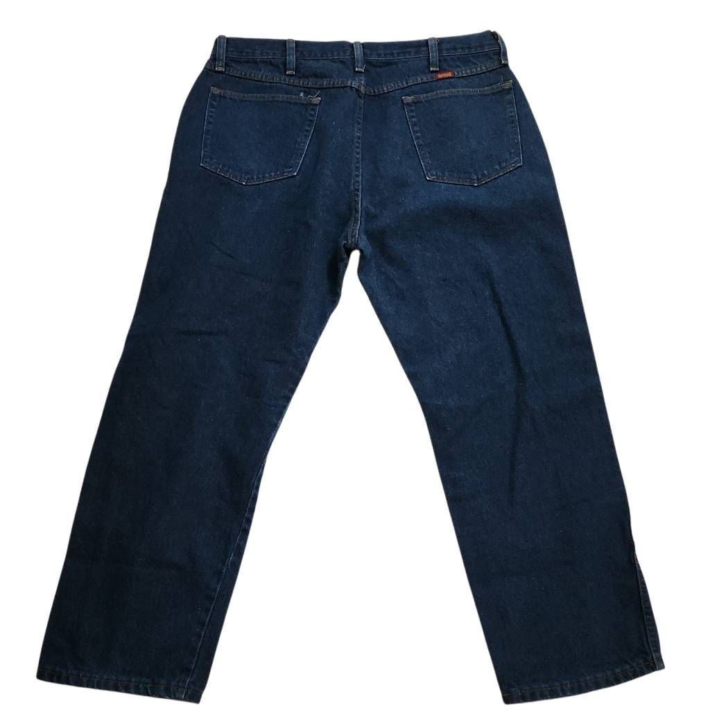 Rustler Rustler Mens Size 38x30 Dark Blue Rinse Relaxed Jeans Size US 38 / EU 54 - 4 Thumbnail