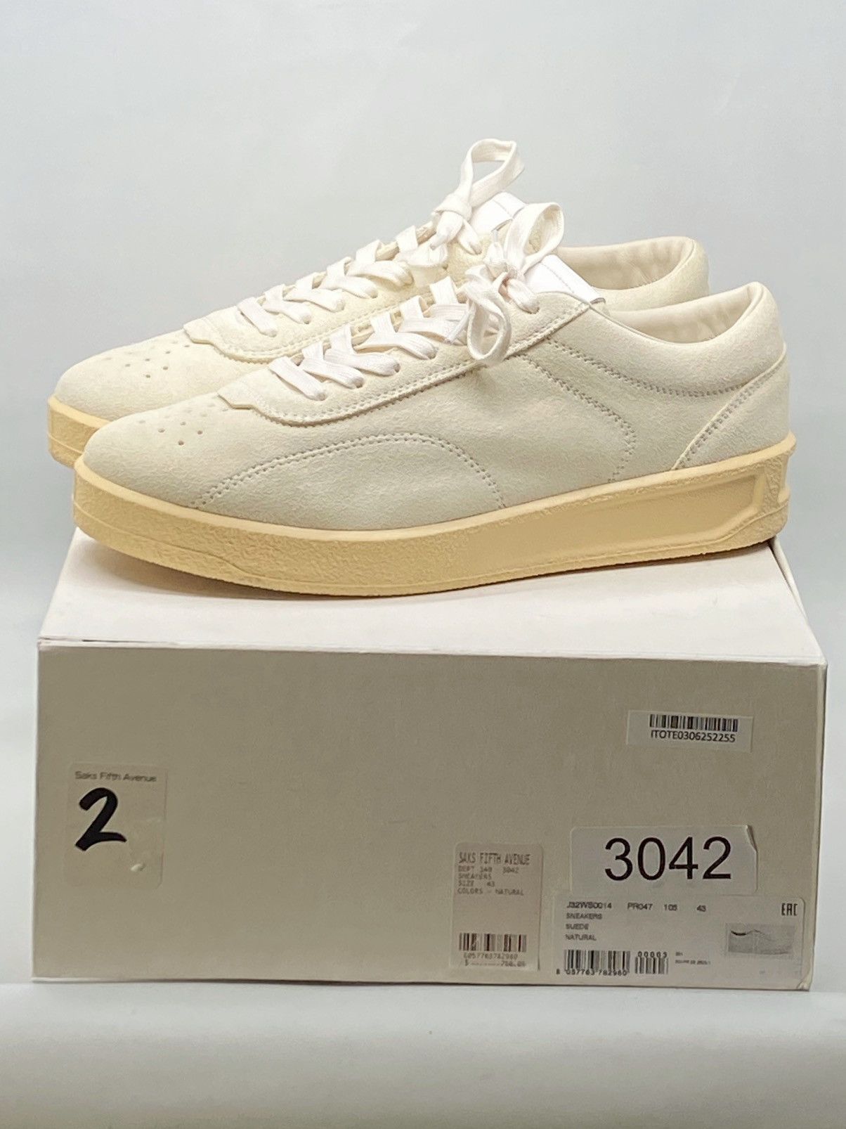 Jil Sander Jil Sander Suede Low Top Sneakers size 43/us size 10 Size US 10 / EU 43 - 13 Thumbnail
