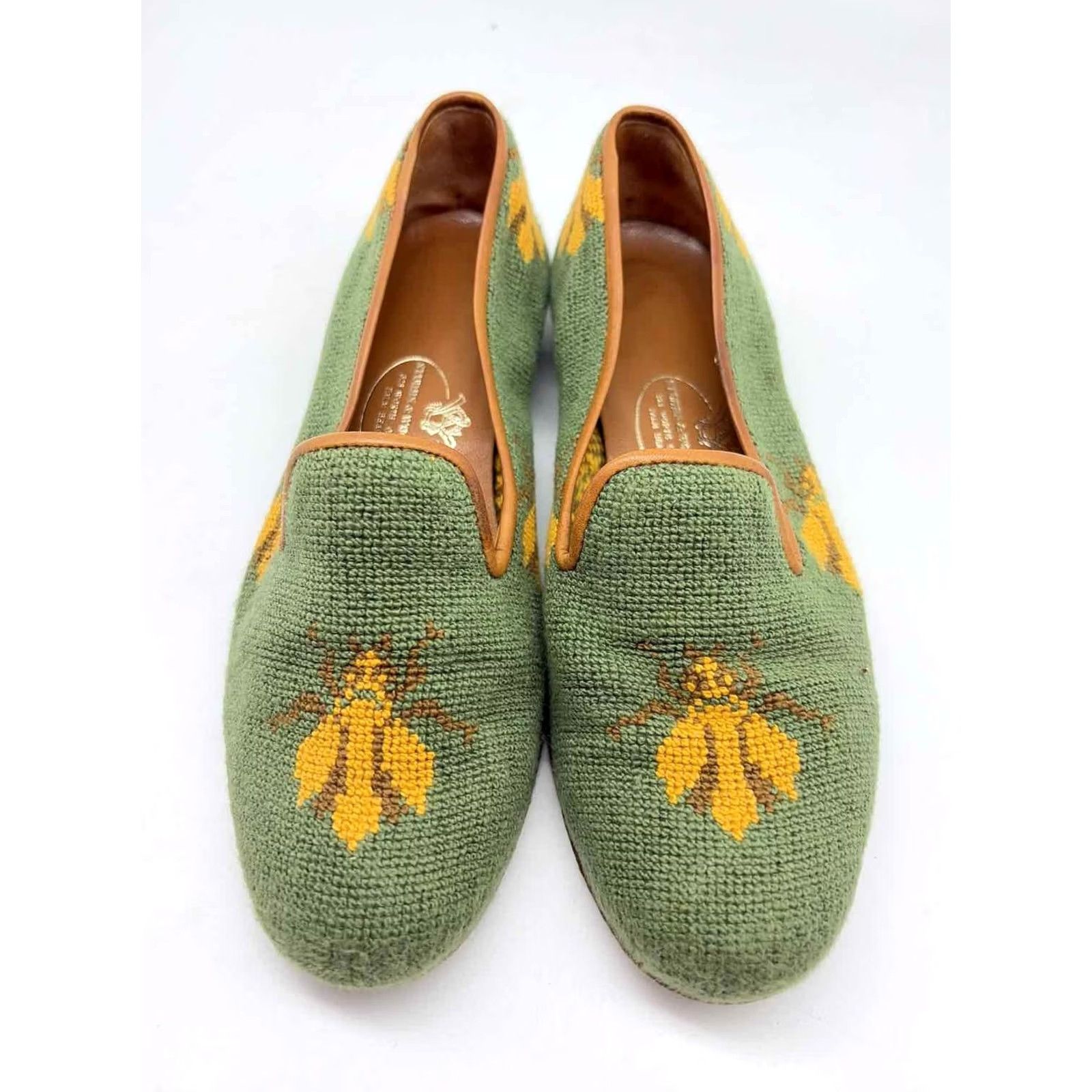 Vintage Stubbs and Wooten Green Size 6 Slip On Flats Size US 6 / IT 36 - 5 Thumbnail