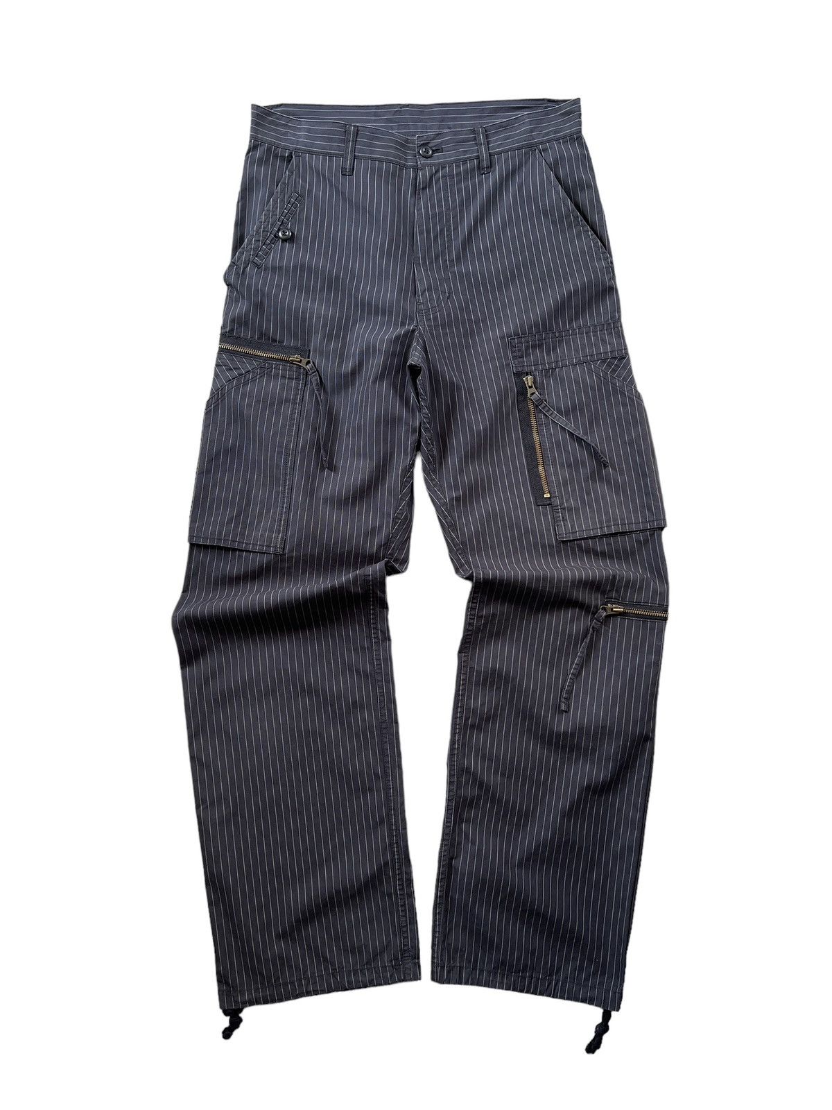 Japanese Brand × PPFM PPFM Pinstripe Multipocket Cargo Pants Size US 31 - 6 Thumbnail