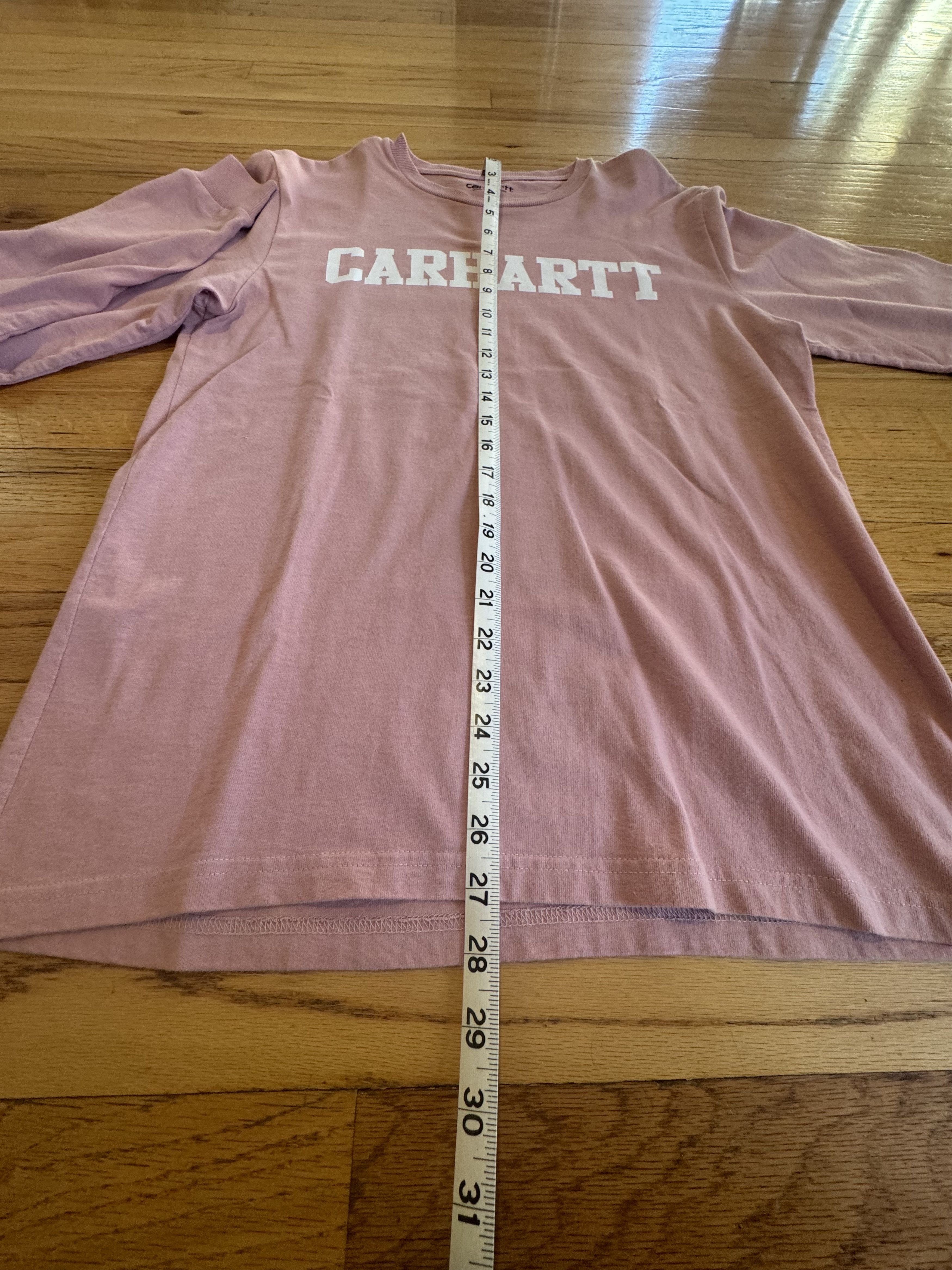 Carhartt Wip Pastel Pink Carhartt WIP Long sleeve College T-Shirt- Medium Size US M / EU 48-50 / 2 - 5 Thumbnail