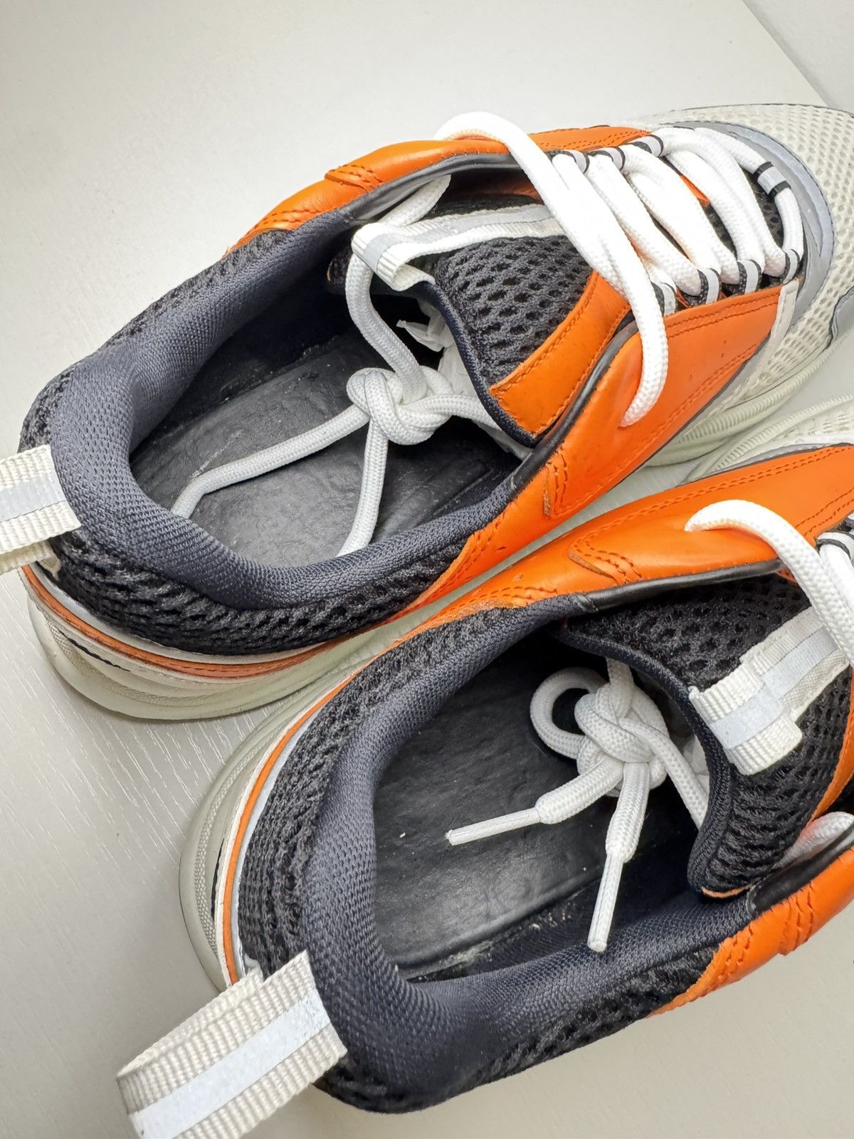 Dior Dior B22 Reflective Sneaker ‘White Orange’ 100% Authentic Size US 11 / EU 44 - 5 Thumbnail