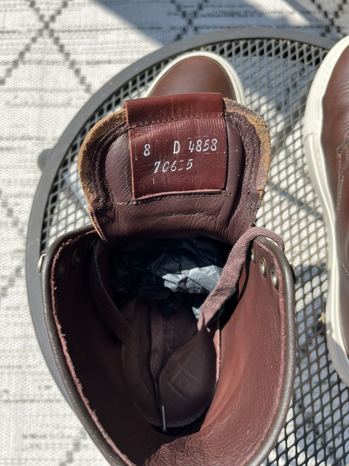 Allen Edmonds Higgins Mill brown chromexcel hi top sneakers Size US 8 / EU 41 - 12 Thumbnail