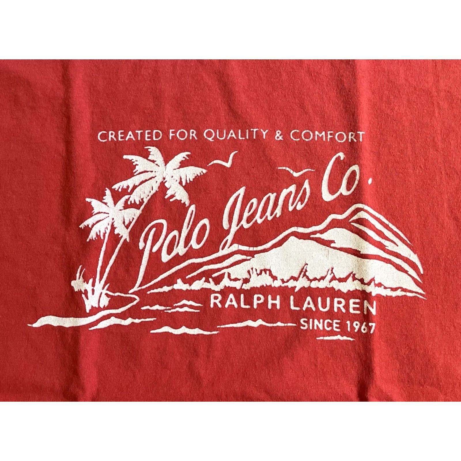 Polo Ralph Lauren VINTAGE Polo Ralph Lauren Polo Jeans Co Mountain Shirt Men’s M Red Logo Crew Neck Short Sleeve T-Shirt 2000s Mens Size US M / EU 48-50 / 2 - 3 Thumbnail