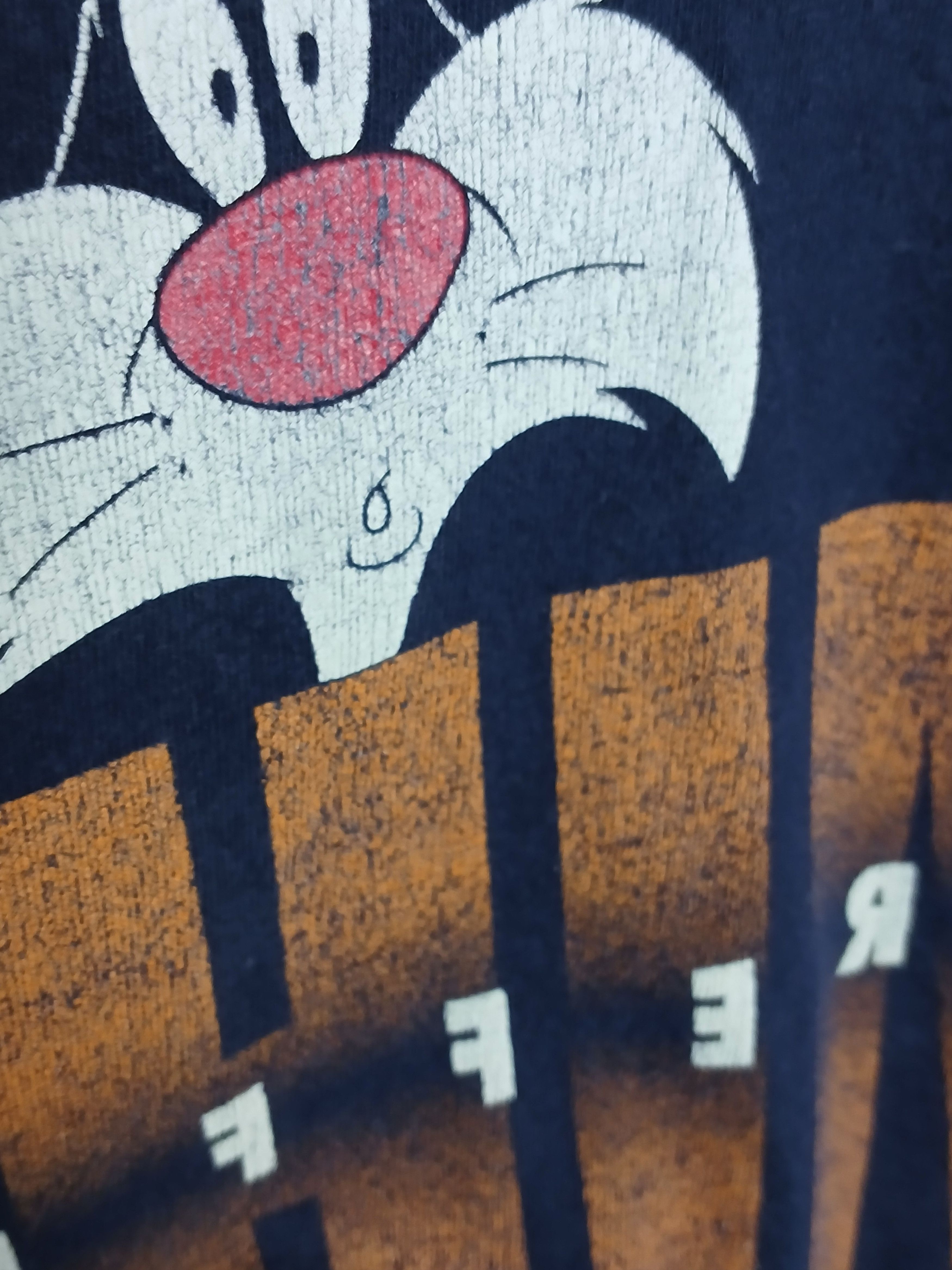 Cartoon Network × Vintage × Warner Bros Vintage 1998 Looney Tunes Sylvester Tweety T-Shirt Size US L / EU 52-54 / 3 - 5 Thumbnail