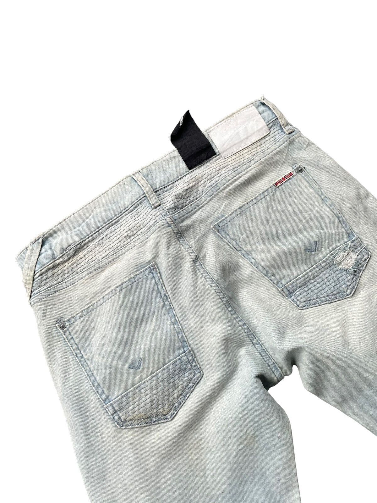 Hudson Hudson Skinny Biker Faded & Distresed Size US 34 / EU 50 - 11 Thumbnail