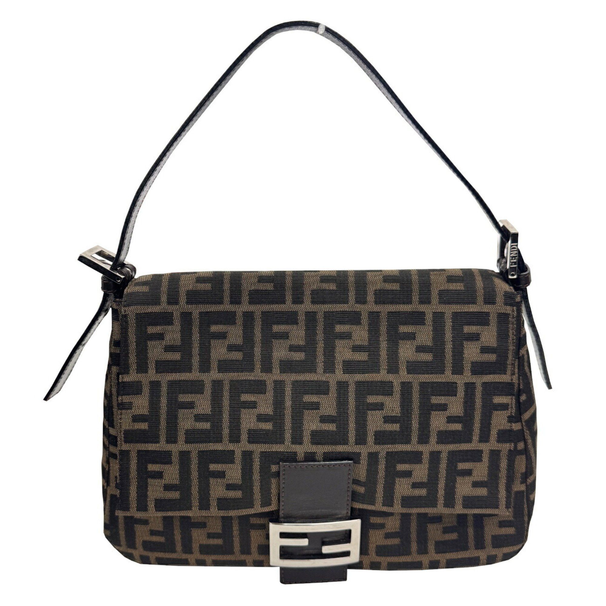 Fendi Zucca Mamma Bucket Shoulder Bag Brown, Women's