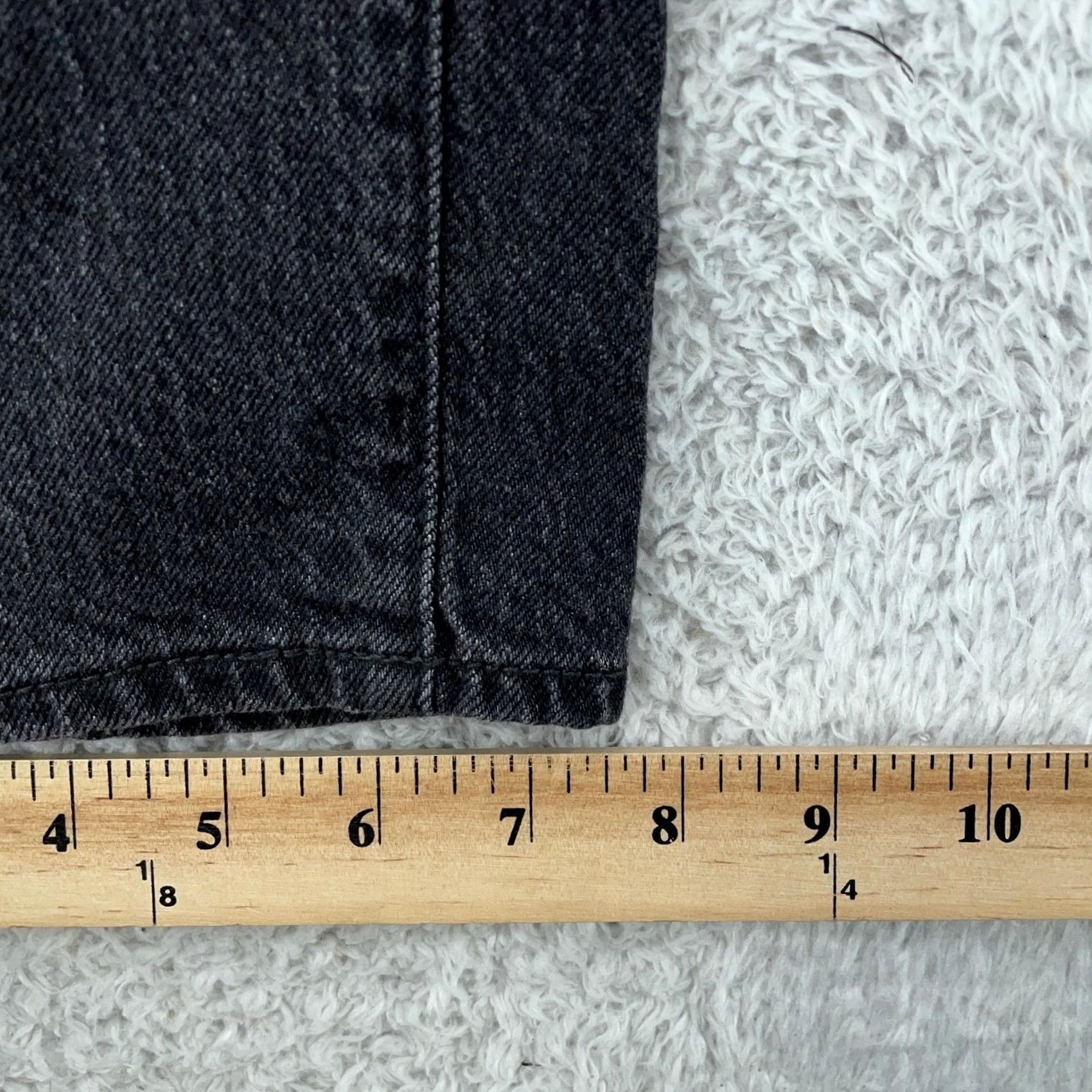 Vintage VINTAGE Universal Thread High Rise 90s Straight Jeans Womens 14R Washed Black 36x31 Mens Womens Size 36" / US 14 / IT 50 - 7 Thumbnail