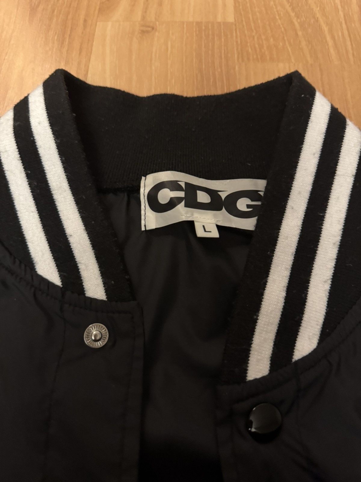 Comme des Garcons comme des garcons varsity nylon jacket CDG size L Size US L / EU 52-54 / 3 - 3 Thumbnail