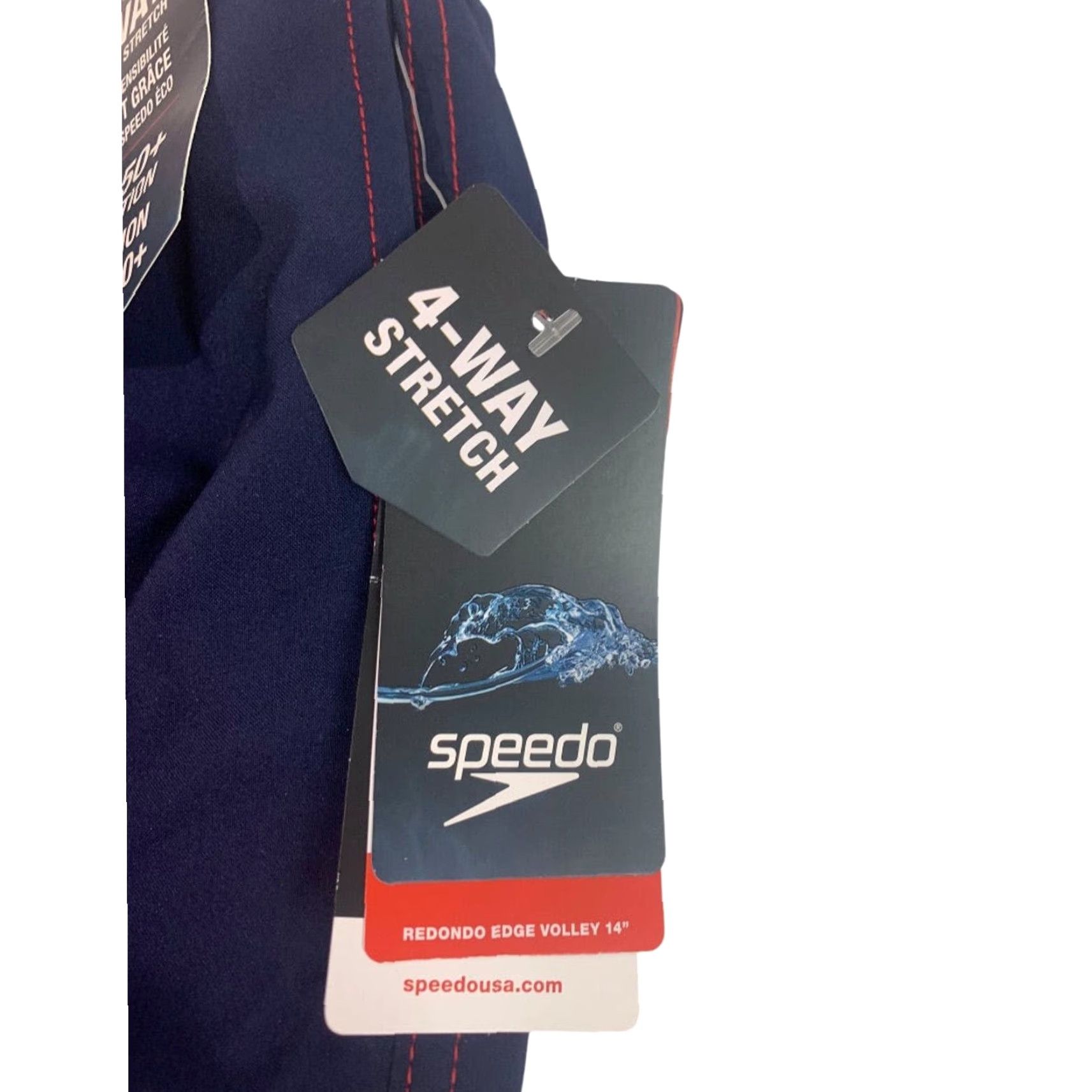 Speedo Speedo Mens Swim Shorts XXL Red New UPF 50+ Protection Eco 4-Way Trunks Size US 39 - 7 Thumbnail