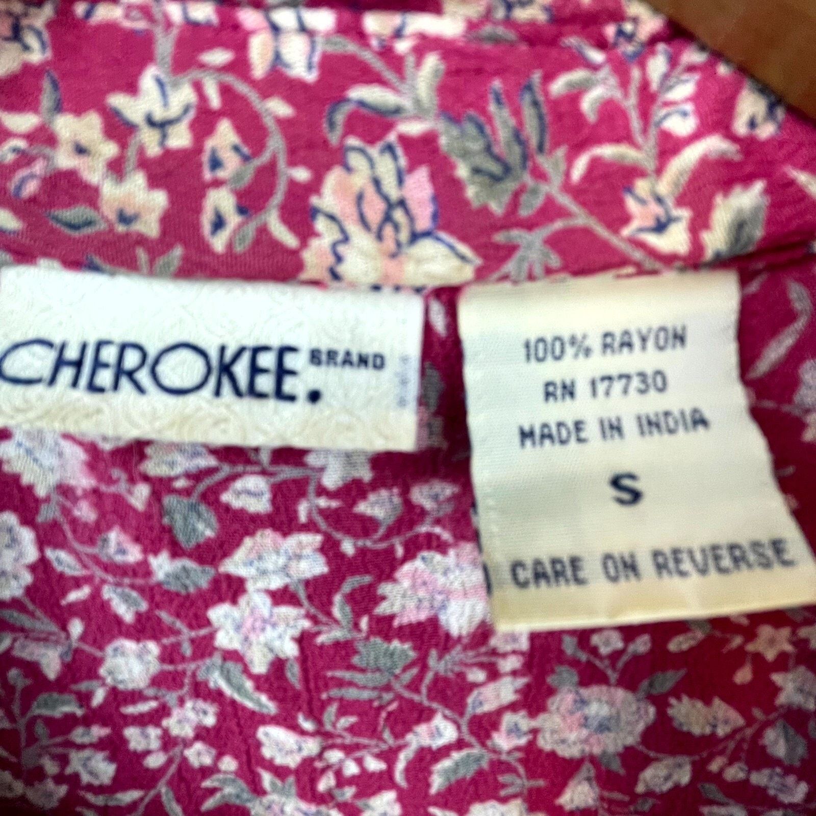 Cherokee Vintage Cherokee Dress Small Red Housewife Cottage Country Size S / US 4 / IT 40 - 4 Thumbnail