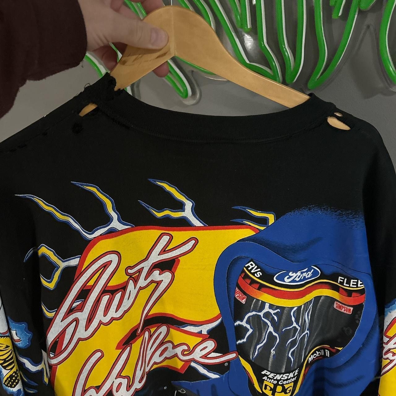 Vintage Vintage 90’s Lightning thunder Nascar dry rot tee bundle Size US L / EU 52-54 / 3 - 6 Thumbnail