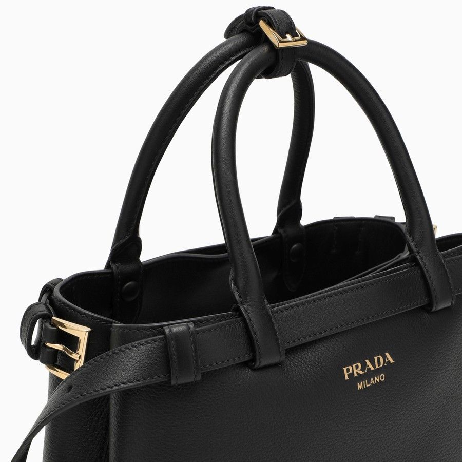 Prada o1d2blof0924 Size : OS / Leather Buckle Bag In Black Size ONE SIZE - 5 Thumbnail