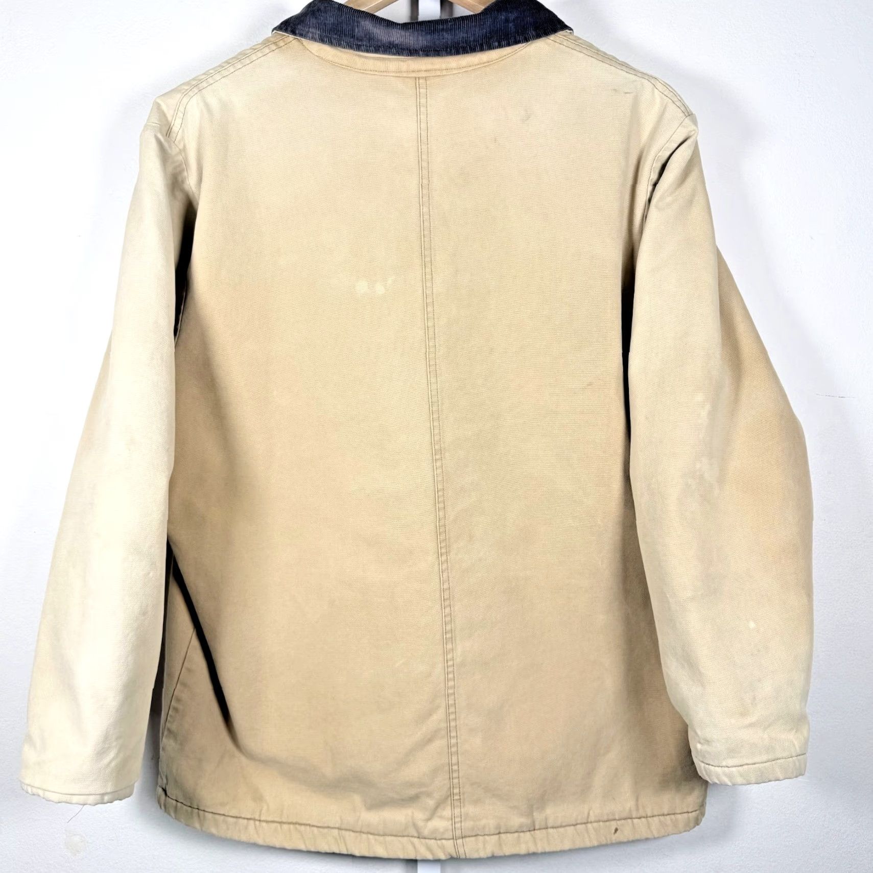 Dickies VINTAGE Dickies Barn Chore Jacket Men XL Beige Canvas Button Long Sleeve Classic Size US XL / EU 56 / 4 - 2 Thumbnail