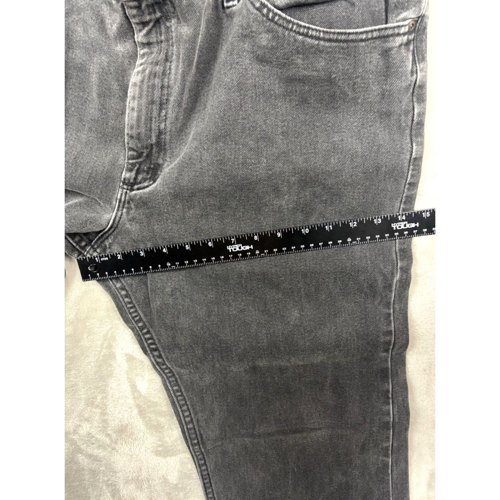 Lee Lee Jeans Men’s Faded Black Regular Fit Straight Leg Outdoors Comfort 42x30 Size US 42 / EU 58 - 5 Thumbnail