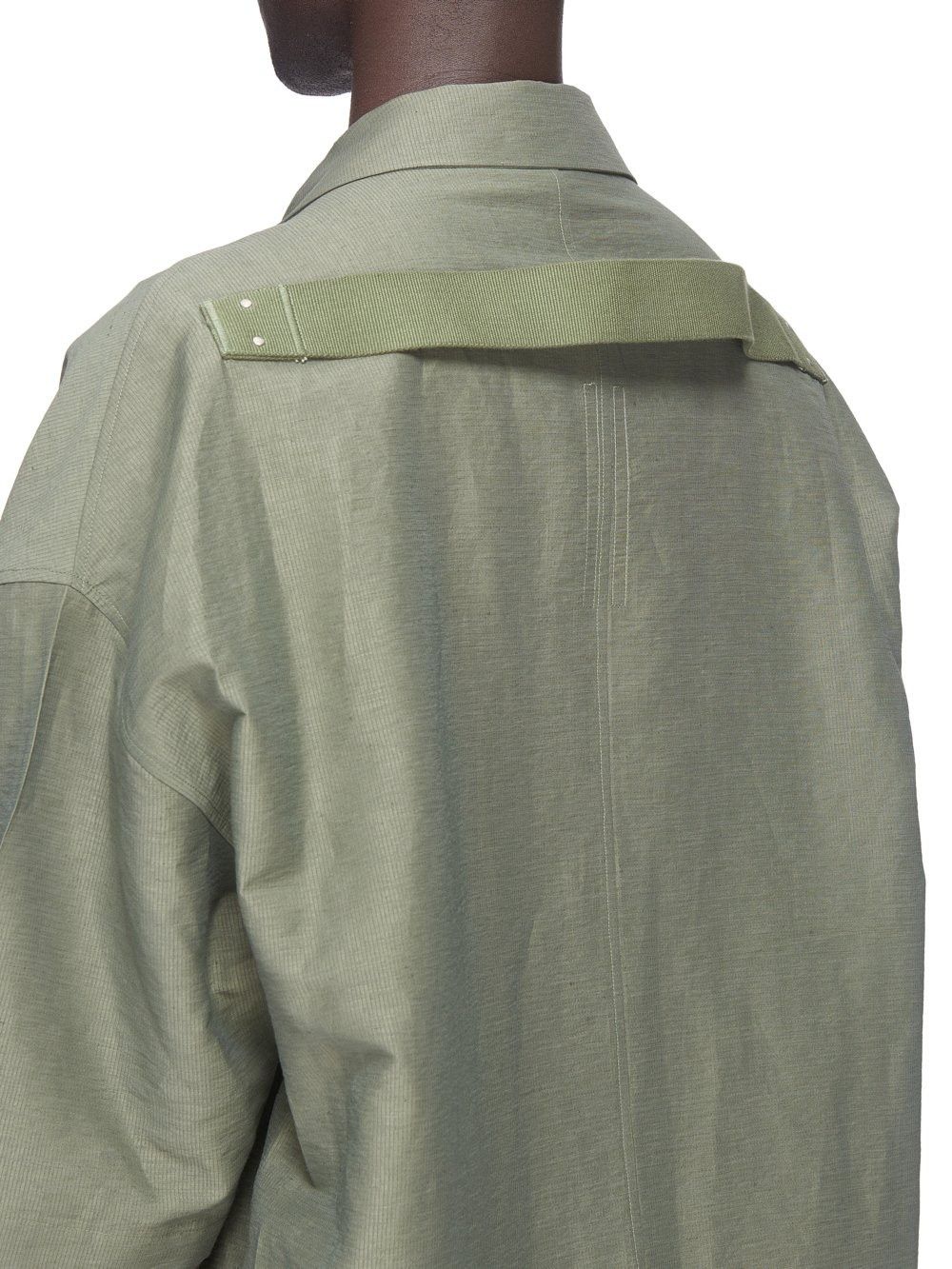 Rick Owens o1y0325 Linen Shirt in Green Size US M / EU 48-50 / 2 - 4 Thumbnail