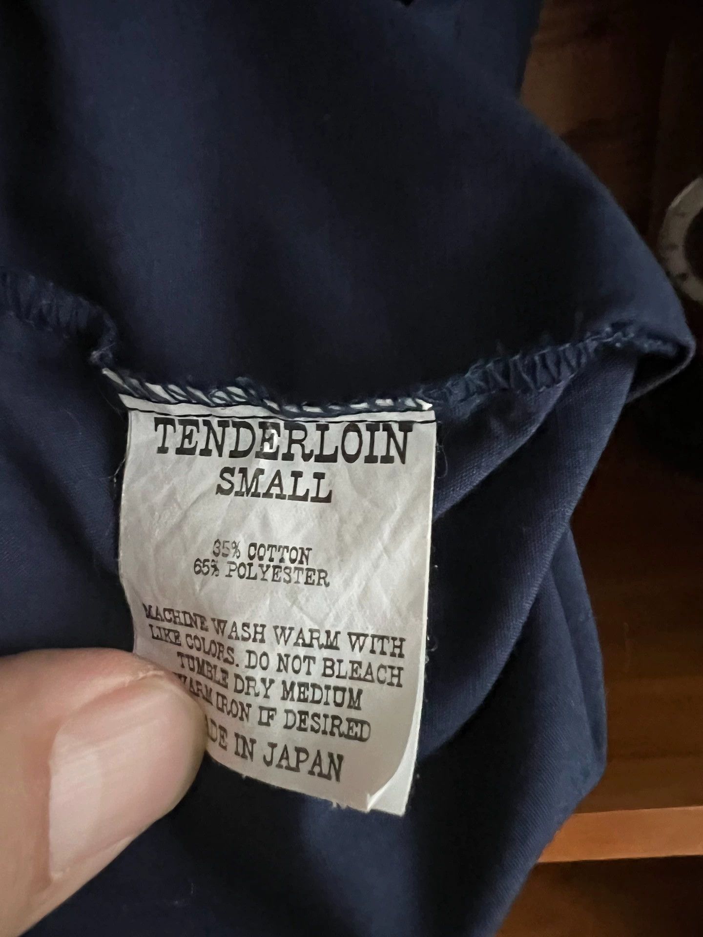 Tenderloin Tenderloin Japanese Indigo Cotton Bowler Shirt S (Fits L) Size US S / EU 44-46 / 1 - 5 Thumbnail
