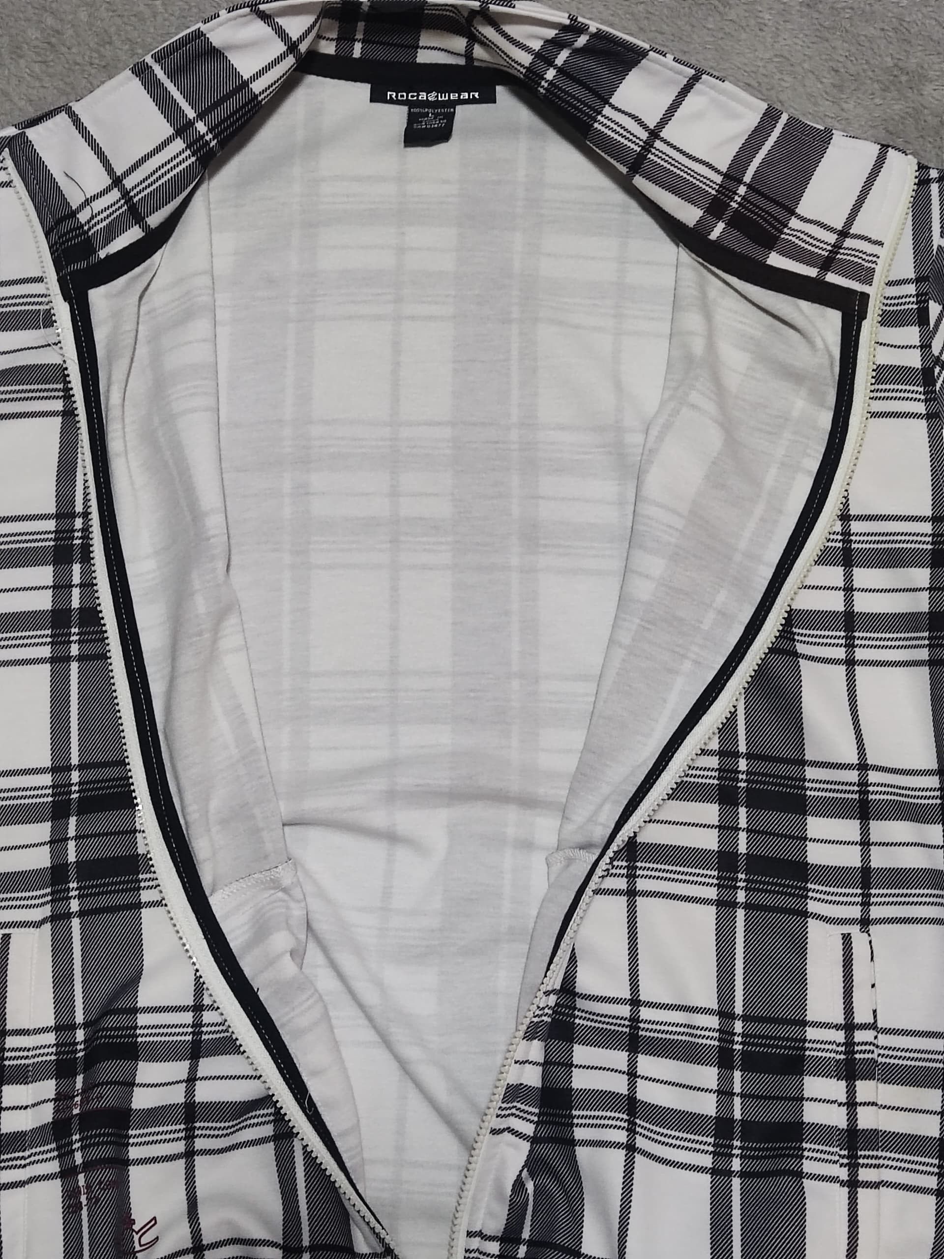 Rocawear Vintage Rocawear Monochrome Plaid Jacket Embroidered Logo Size US L / EU 52-54 / 3 - 9 Thumbnail