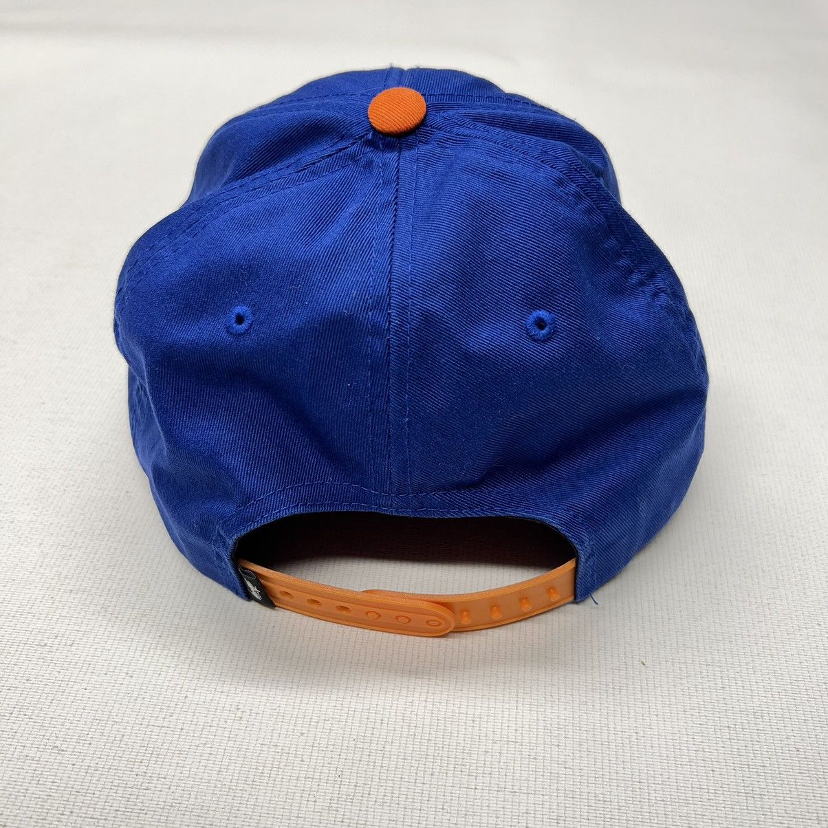 Stussy × Vintage VTG Stussy Hat Blue SnapBack Capz Logo Flower Bill Skate Y2K Size ONE SIZE - 6 Thumbnail