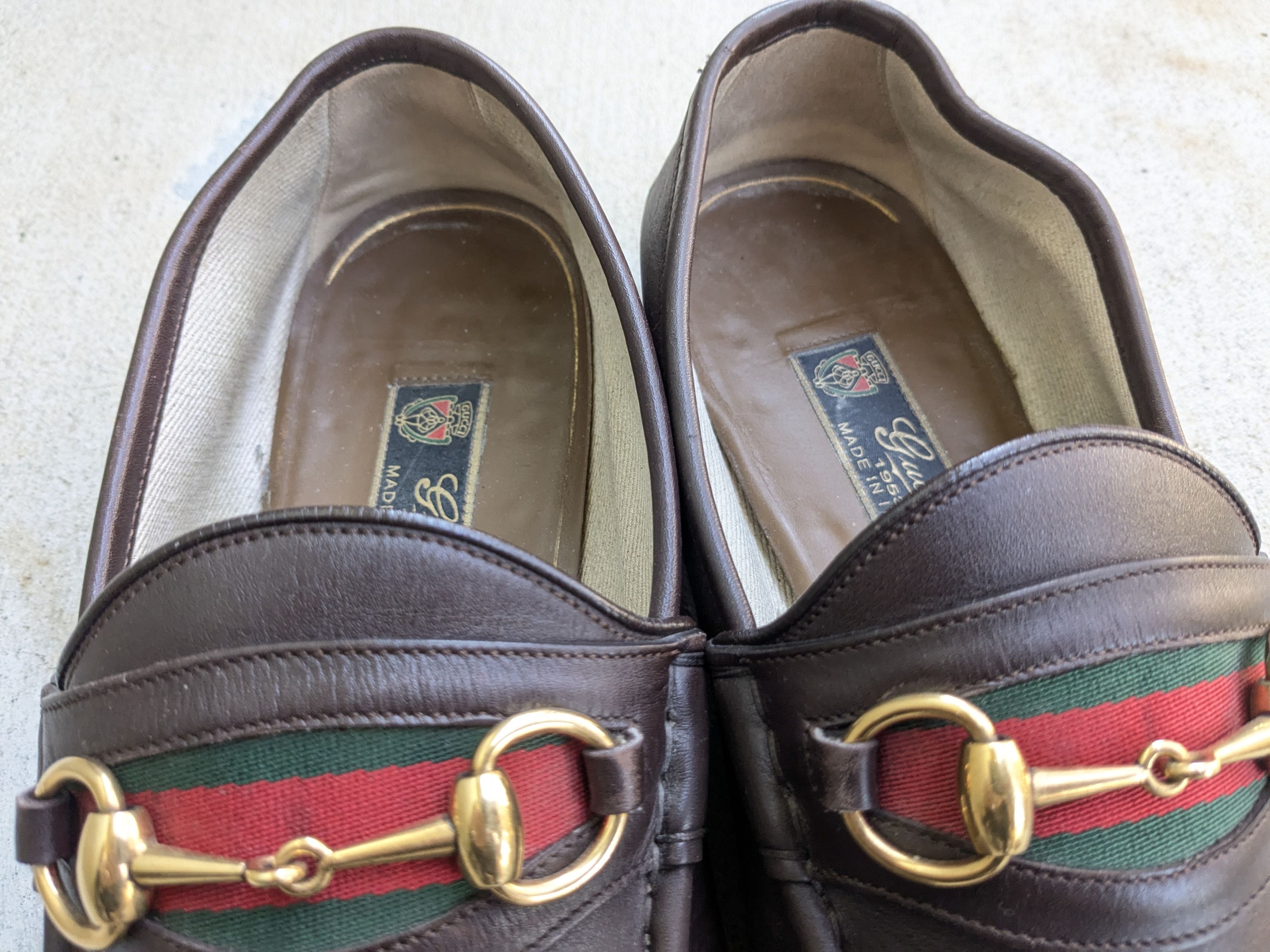 Gucci Gucci Horsebit Loafers Brown Leather 11.5 Rubber Leather Size US 11.5 / EU 44-45 - 4 Thumbnail