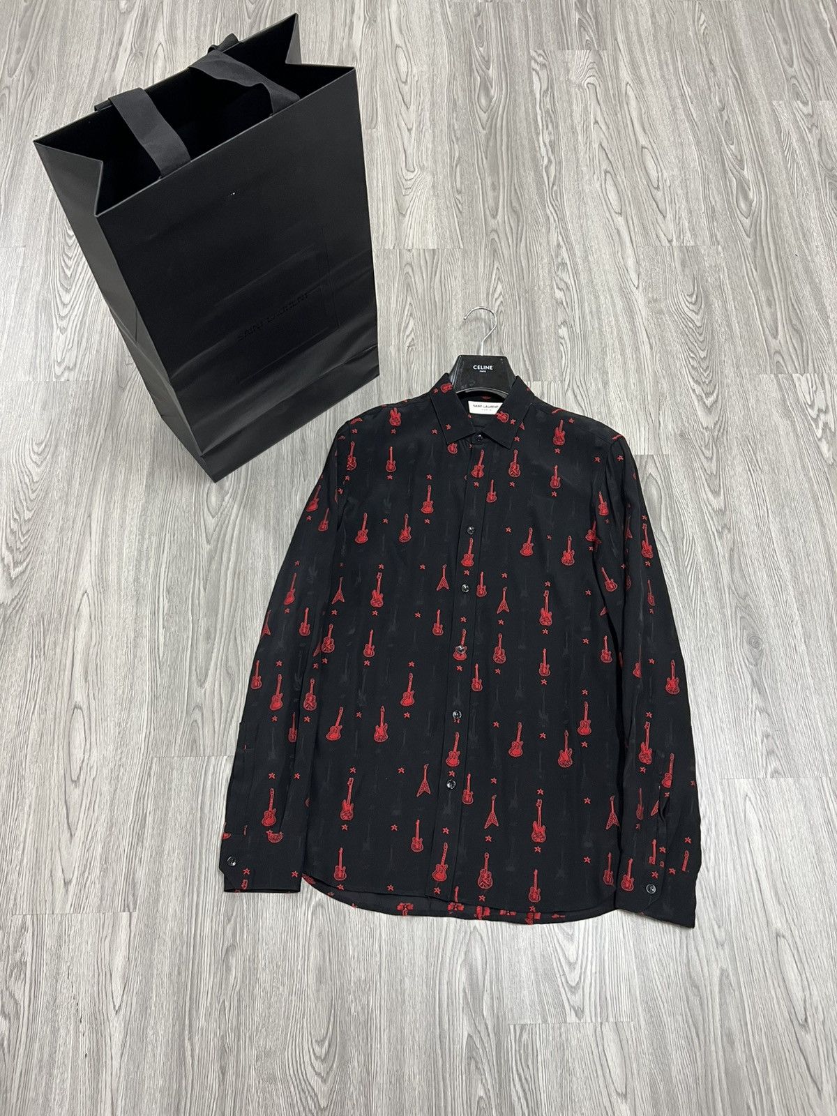 Hedi Slimane Saint Laurent Guitar Shirt Fw15 x Hedi Slimane Size US M / EU 48-50 / 2 - 1 Thumbnail
