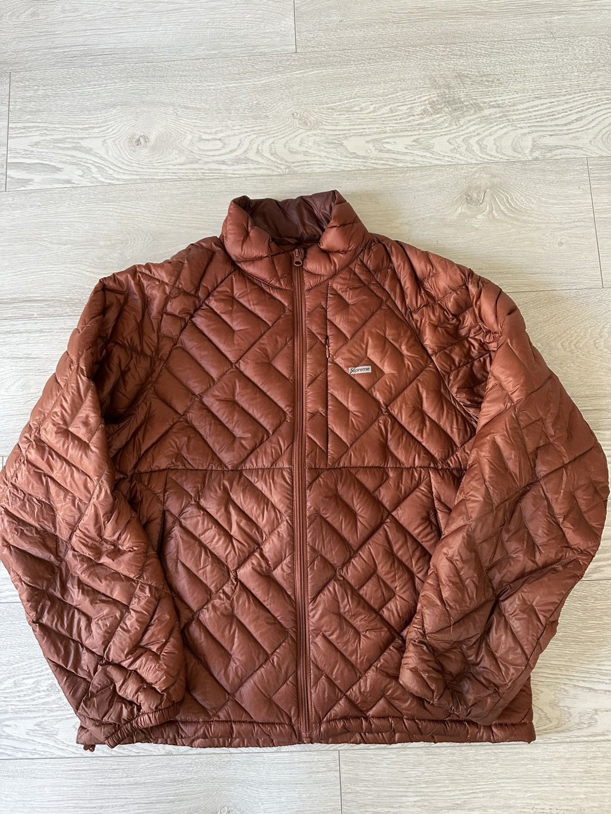 Supreme Supreme Spellout Quilted Lightweight Down Jacket | Grailed