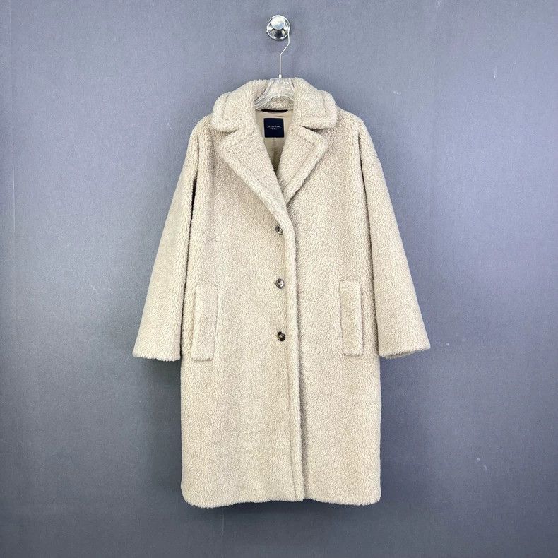 Max Mara Max Mara Sandy Teddy lapel mid-length wool coat Size S / US 4 / IT 40 - 1 Thumbnail