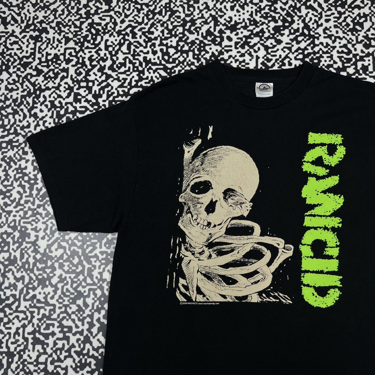 Band Tees Vintage 2006 Rancid Band Rock Skeleton Bones Logo T-shirt Size US L / EU 52-54 / 3 - 4 Thumbnail