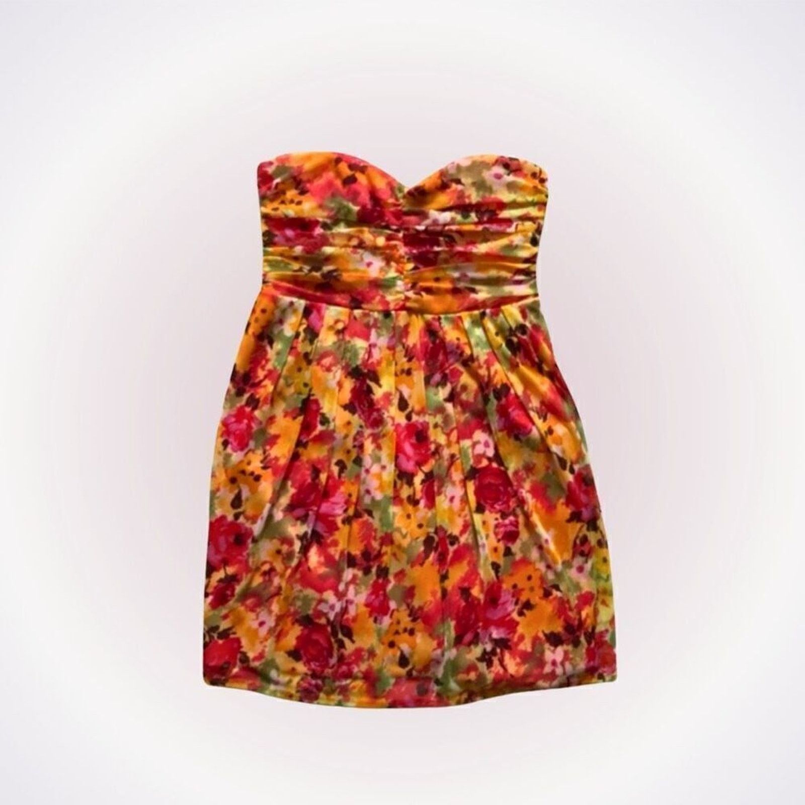Forever 21 Forever 21 Floral Sweetheart Mesh Mini Dress | Sz M Size M / US 6-8 / IT 42-44 - 1 Thumbnail