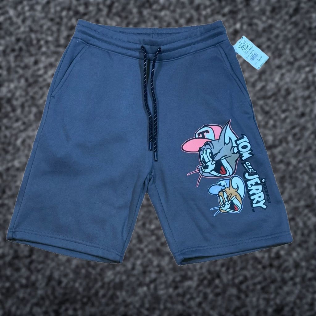 Southpole Southpole Sweat Shorts Men’s S Gray Tom And Jerry Collaboration 90s New W Tags Size US 29 - 1 Thumbnail