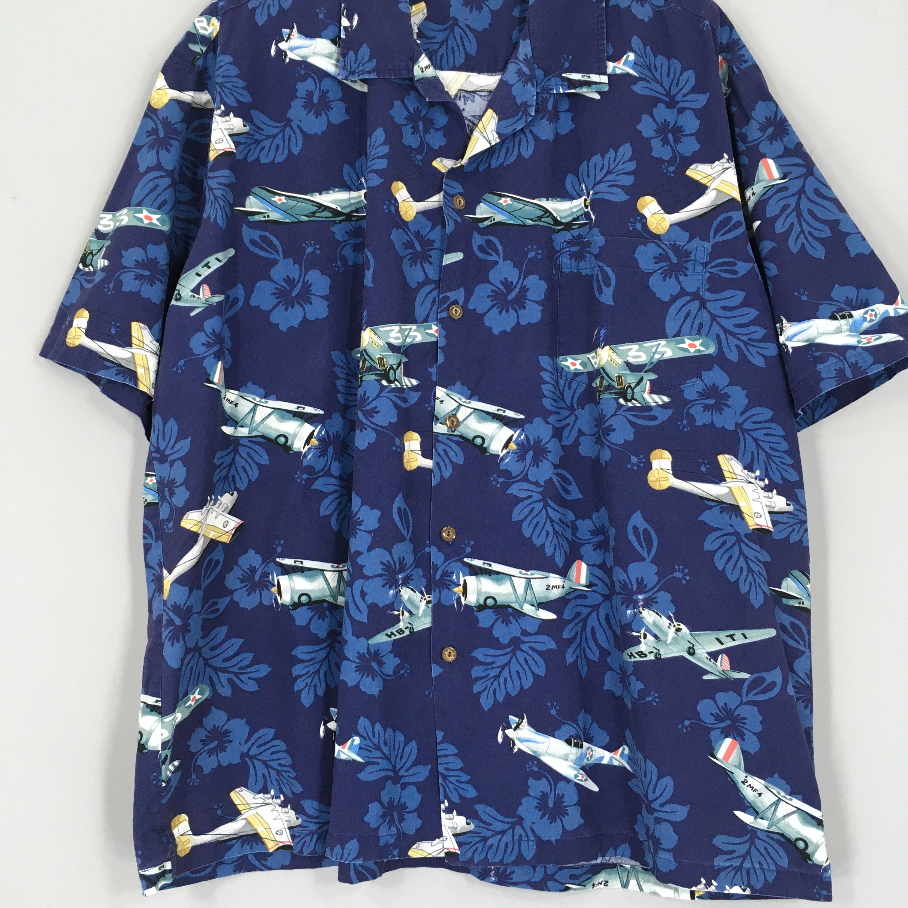 Pacific Legend Vintage 90s Pacific Legends Hawaiian Cotton Shirt Oversize Size US XXL / EU 58 / 5 - 3 Thumbnail