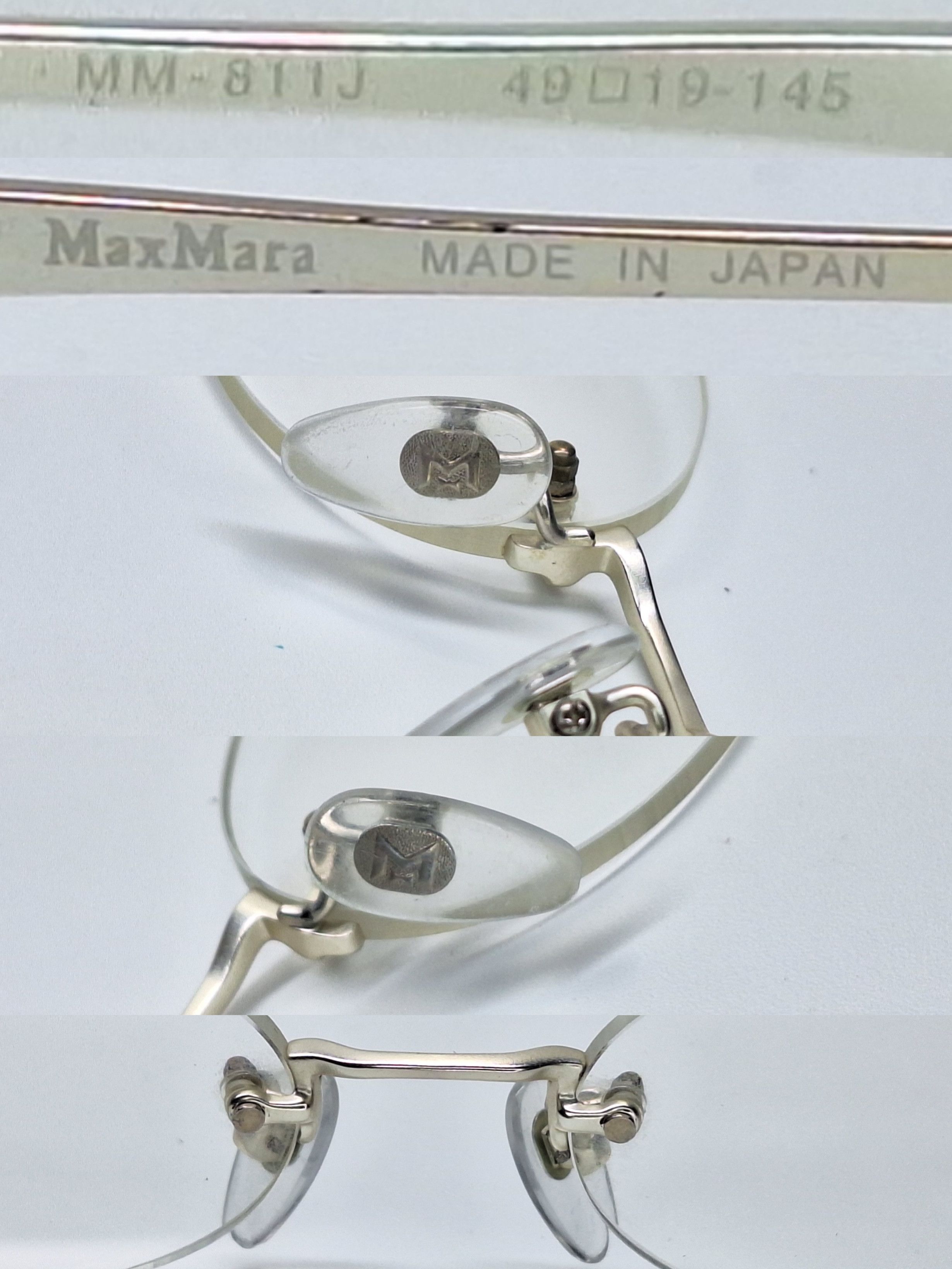 Max Mara Max Mara MM-811J Rimless Vintage Eyeglass Frame Luxury Size ONE SIZE - 9 Thumbnail