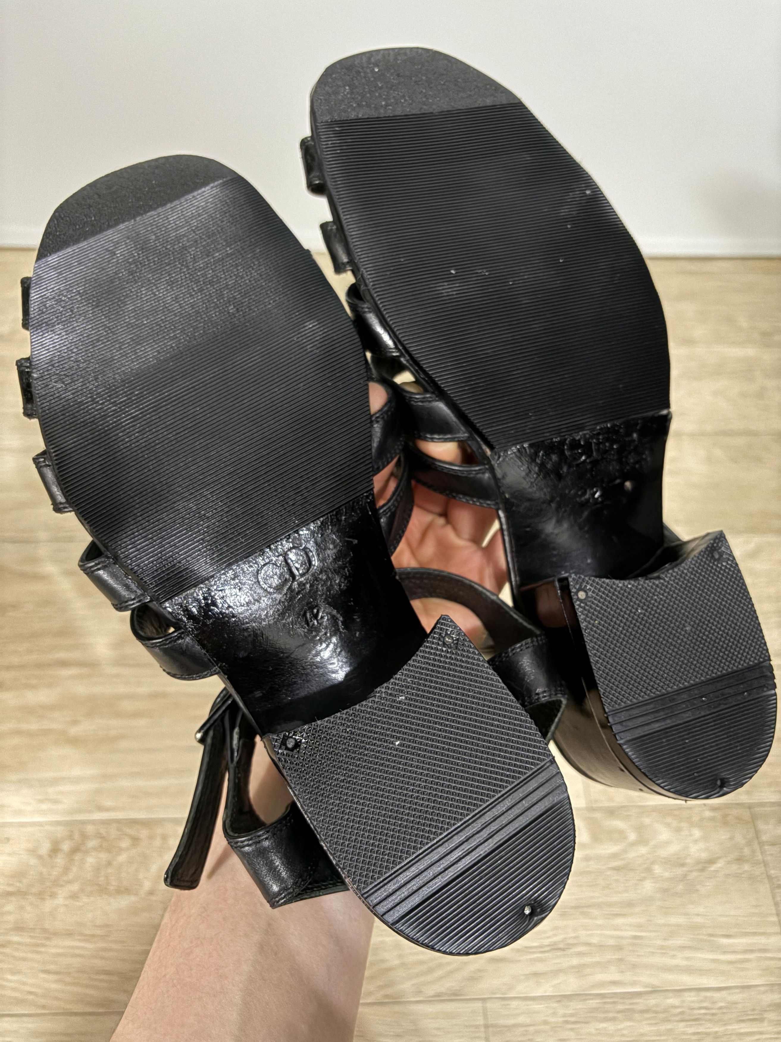 Dior × Hedi Slimane Archive 07SS Gladiator Sandal Heel Boots Black Size US 9 / EU 42 - 8 Thumbnail