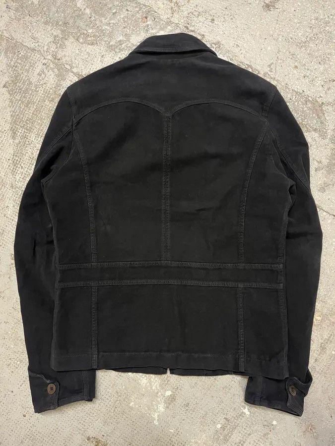 Just Cavalli 2000s Cavalli Black Zip-Up Suede Jacket Size US M / EU 48-50 / 2 - 7 Thumbnail