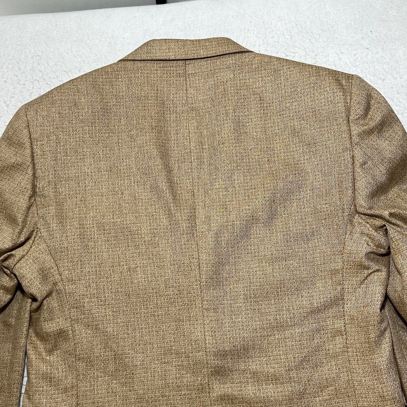 Jos. A. Bank Jos. A. Bank Silk Suit Jacket Light Tan Brown Sport Coat Size 44R - 15 Thumbnail
