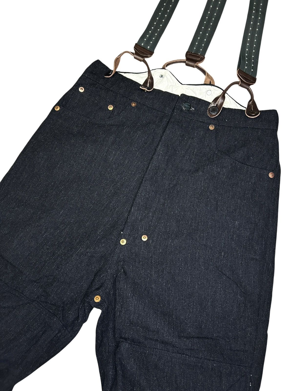 Paul Harnden Shoemakers 3/4 Denim with Suspenders Size US 28 / EU 44 - 4 Thumbnail
