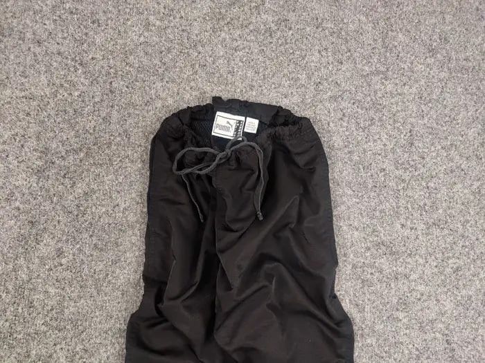 Puma Vintage Puma Logo Zip Knees Black track Pants Y2K Style Size US 32 / EU 48 - 4 Thumbnail