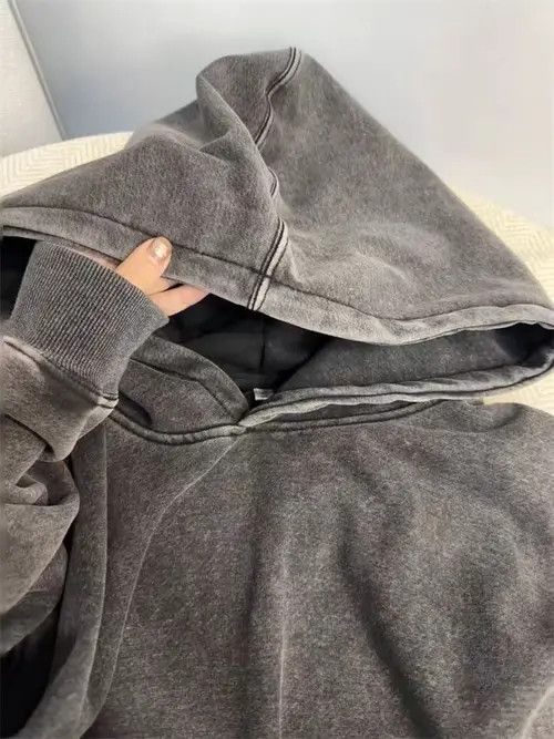 VIBE Vintage Washed and Aged L Hooded Sweatshirt Size US L / EU 52-54 / 3 - 8 Thumbnail