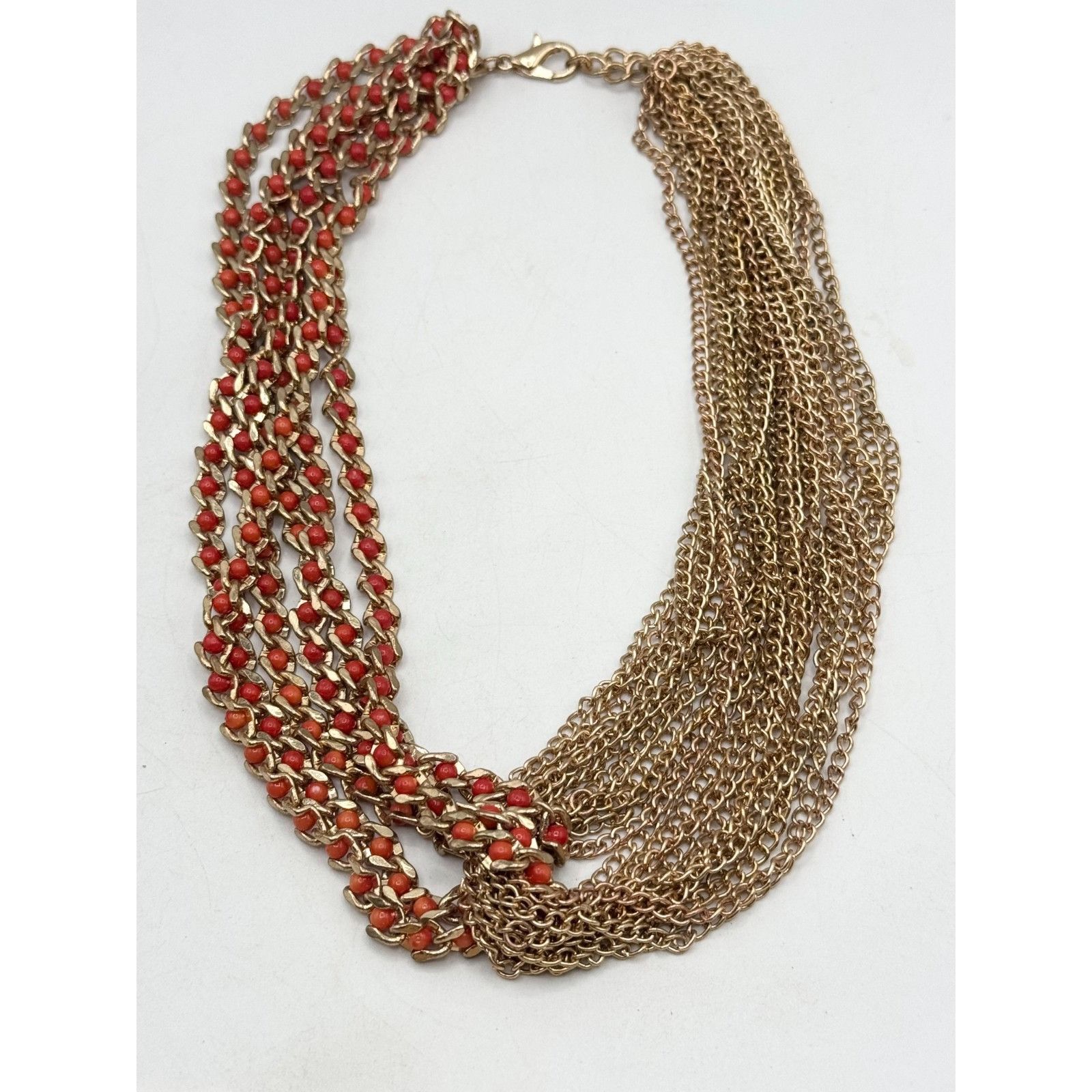 Other Vintage multi chain red beaded necklace Size ONE SIZE - 3 Thumbnail