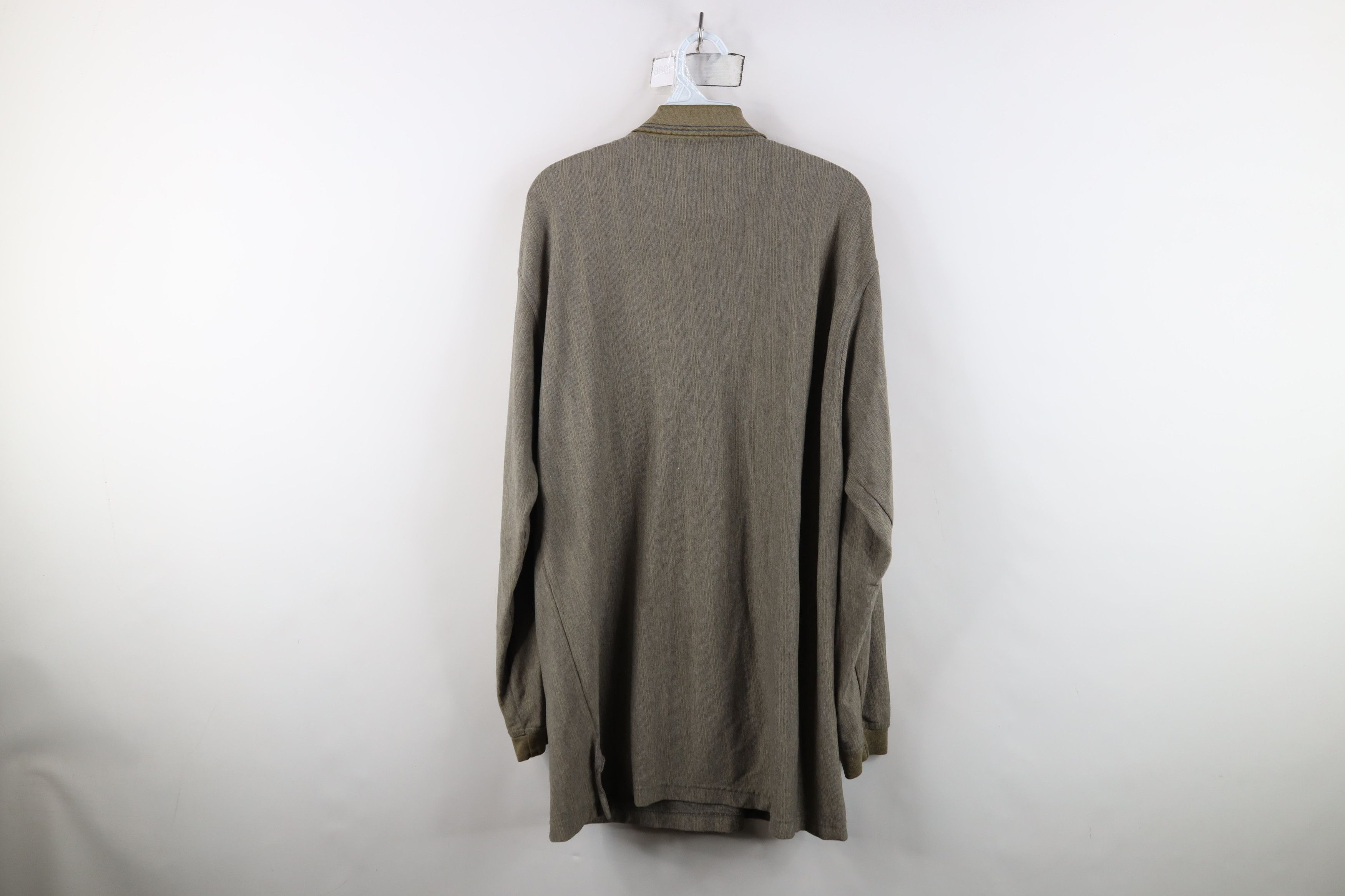 Vintage Vintage 90s Streetwear Knit Long Sleeve Rugby Polo Shirt Size US L / EU 52-54 / 3 - 13 Thumbnail