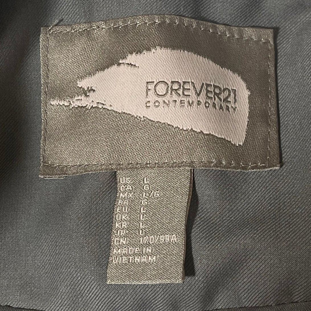 Forever 21 Forever21 Gray Open Front Blazer Women’s Size L NWOT Size L / US 10 / IT 46 - 4 Thumbnail