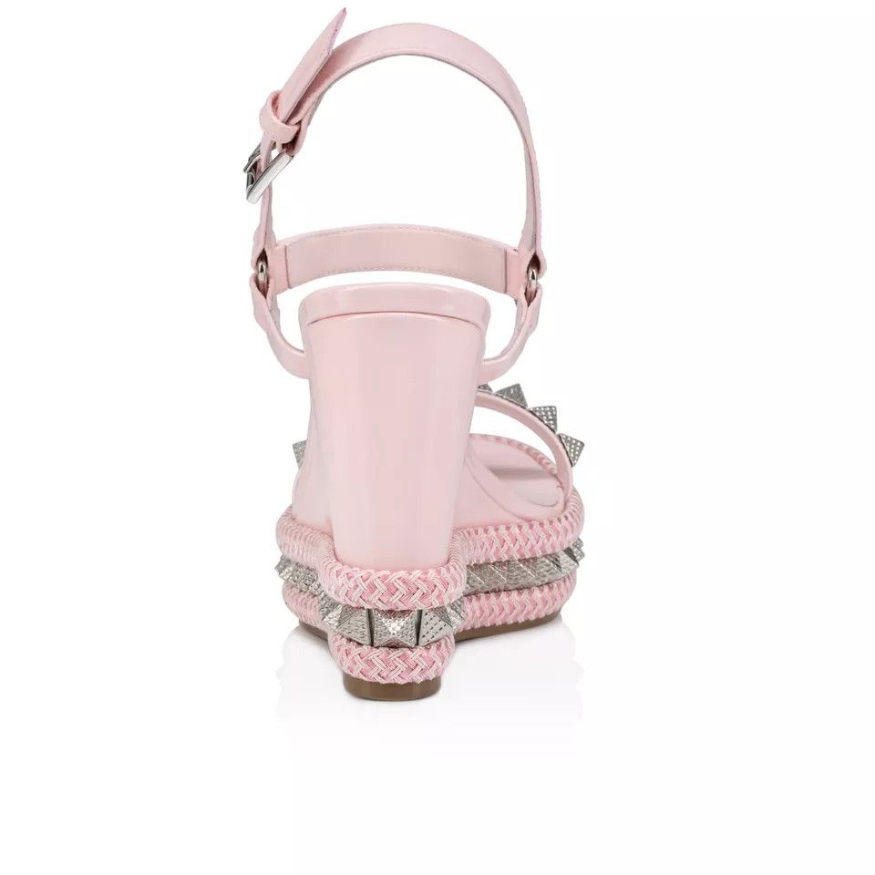 Christian Louboutin oc11z0425 Pyraclou 110 Patent Lining in Pink Size US 11 / IT 41 - 4 Thumbnail