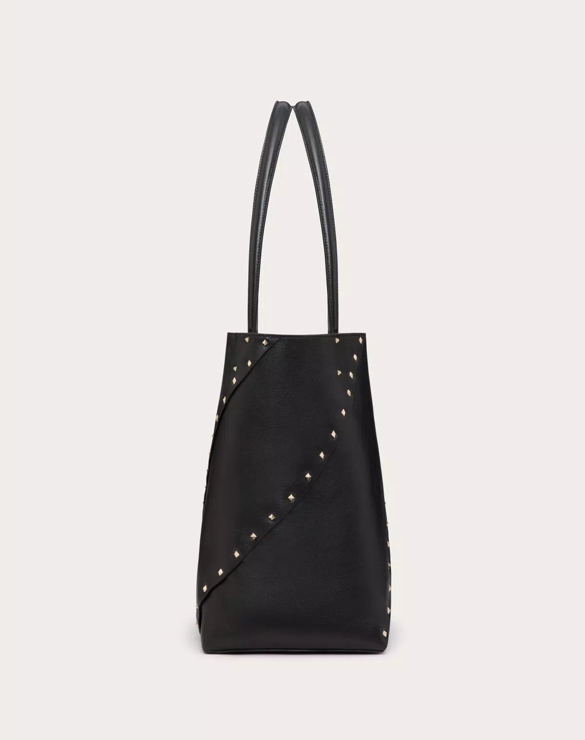 Valentino oc11z0725 Size:OS/ Wispy Shopping Bag In Calfskin in Black Size ONE SIZE - 4 Thumbnail