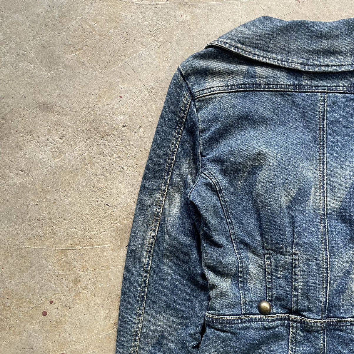 Le Grande Bleu (L.G.B.) Grail🔥 Diesel Archive Denim Crop Punk Lgb Style Women Jacket Size XS / US 0-2 / IT 36-38 - 18 Thumbnail