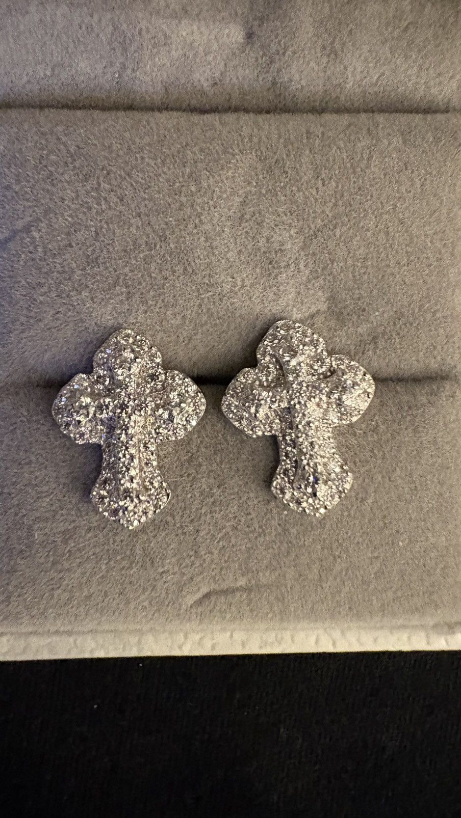 Other Diamond cross earrings Size ONE SIZE - 5 Thumbnail